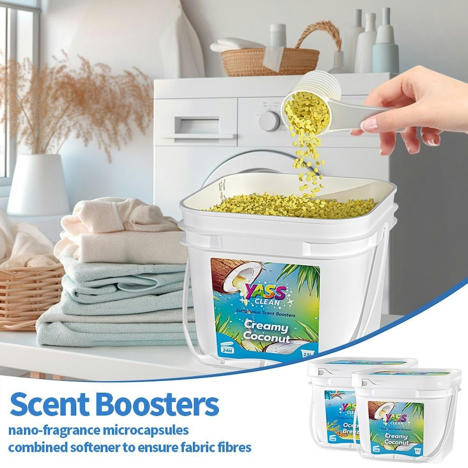 image 1 of Yass Clean Laundry Scent Boosters Sea Breeze Scented Washing Beads 2.5L 1.8KG