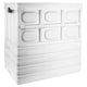 image 1 of TekBox 56L White Folding Storage Box - Set of 5 Boxes