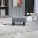 image 8 of HOMCOM Ottoman Footrest Seat Chair Footstool Microfiber Cloth Home Office Grey