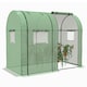 image 1 of Outsunny Tomato Greenhouse with 2 Roll-up Doors, 185 x 94 x 150cm, Green