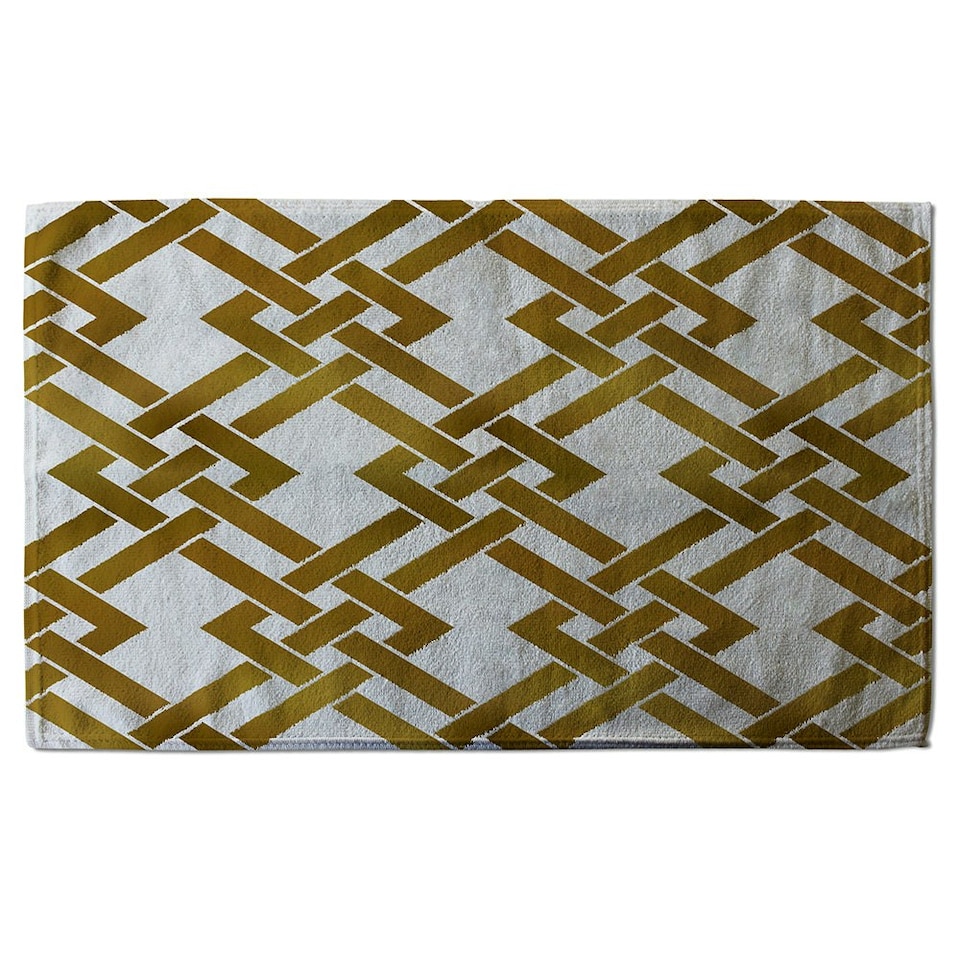 image 1 of Gold Geometric Chain (Bath Towel)