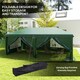 image 4 of Outsunny 3 x 6m Pop Up Gazebo Party Tent Canopy Marquee with Storage Bag Green