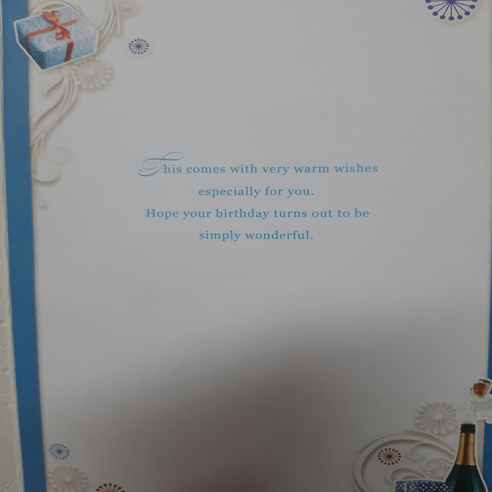 image 1 of On Your 40th Birthday Son Opacity Card