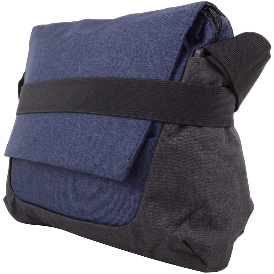 image 1 of Lorenz Modern Look Professional Travel Cross Body / Shoulder / Messenger Bag | Blue | Navy