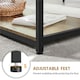image 5 of Yaheetech Industrial Coffee Table with Storage Shelf