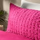 image 7 of OHS Geometric Ultra Soft Seersucker Duvet Cover Set Red | Wine | Single