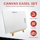 image 3 of Pack of 48 20x25cm Canvas Easel Set | White