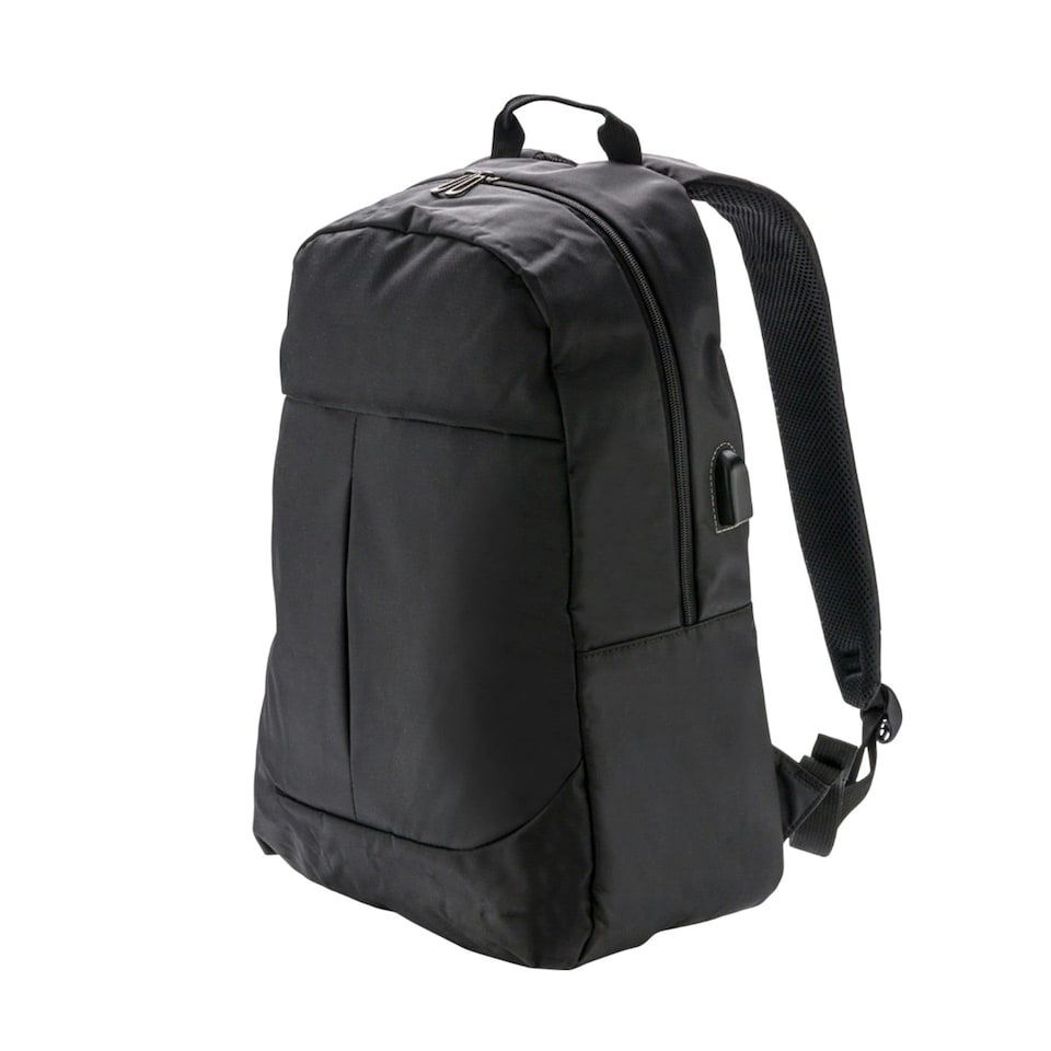 image 1 of XD Collection USB Laptop Backpack - Black - One Size | Black