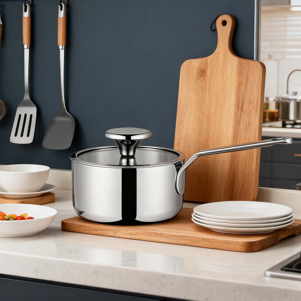 image 1 of HomeKing JadeBamboo Mini 14CM Saucepan