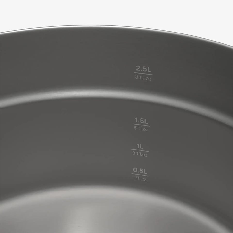image 1 of Decathlon Stainless Steel Non-stick Camping Cookset 500 4 People 25 Items