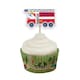image 4 of Transport with Animals Cupcake Food Pick Toppers - Pack of 12