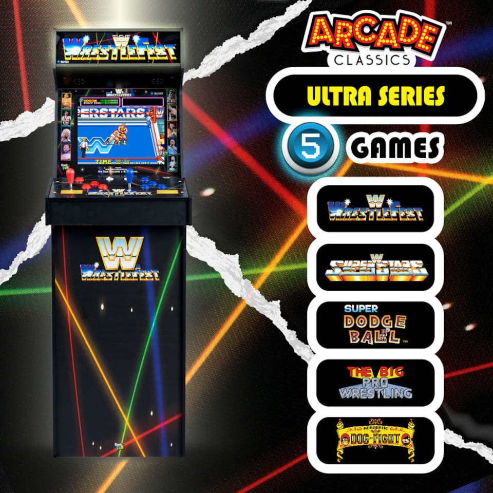 image 1 of WWE Wrestlefest 5-in-1 Deluxe Arcade Machine