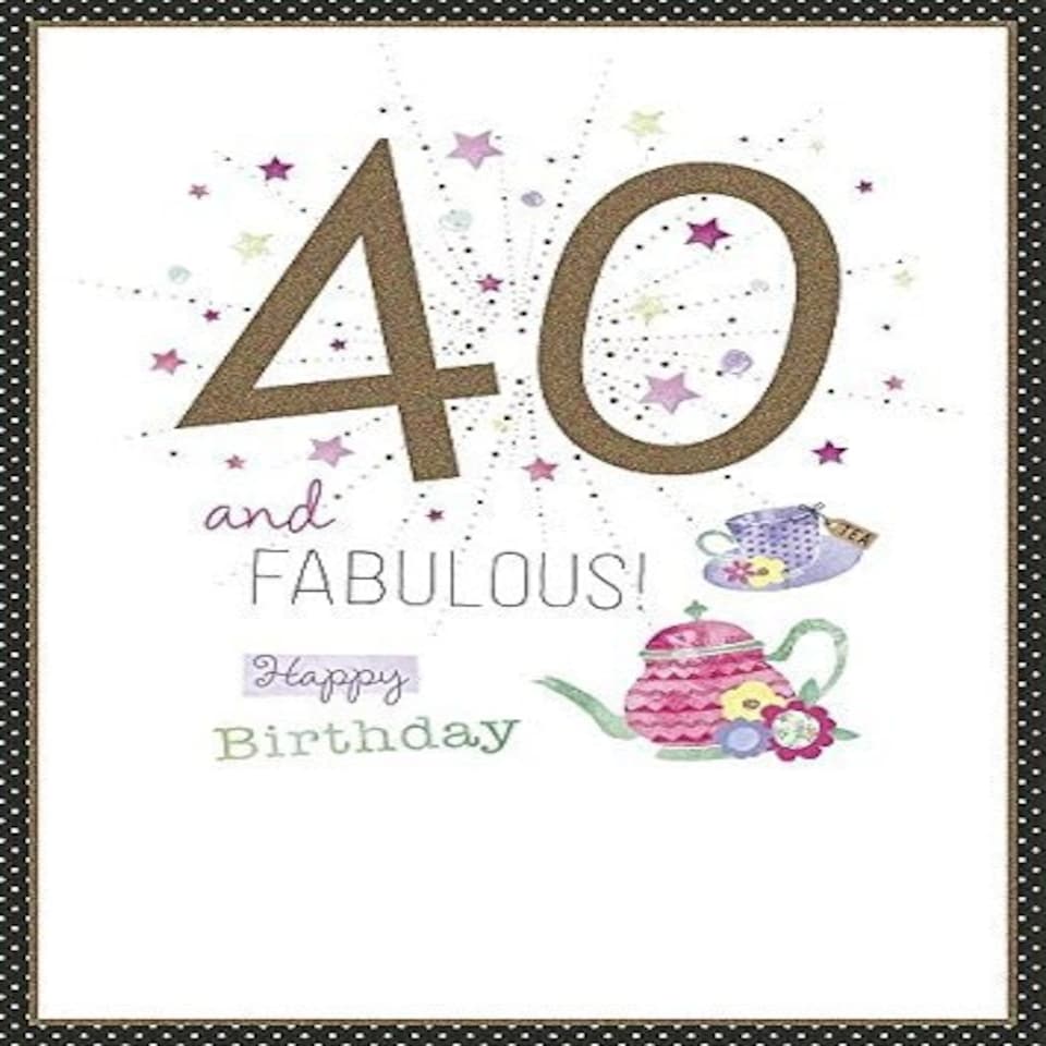 image 1 of Fabulous Age 40 Birthday Card