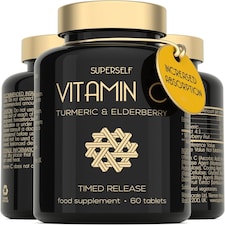 SuperSelf Vitamin C 1000mg with Elderberry & Turmeric 60 Tablets