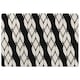 image 1 of Geometric Rope Pattern (Rug) Black | Large: 140x200cm