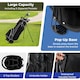 image 7 of COSTWAY Men's Complete Golf Clubs Package Set 10 Pieces Black
