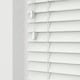image 2 of 40cm Ultra White Wooden Venetian Blinds With Strings (130cm drop) | White | White