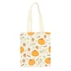 image 1 of Something Different Autumn Days Print Polycotton Tote Bag - White/Orange - One Size
