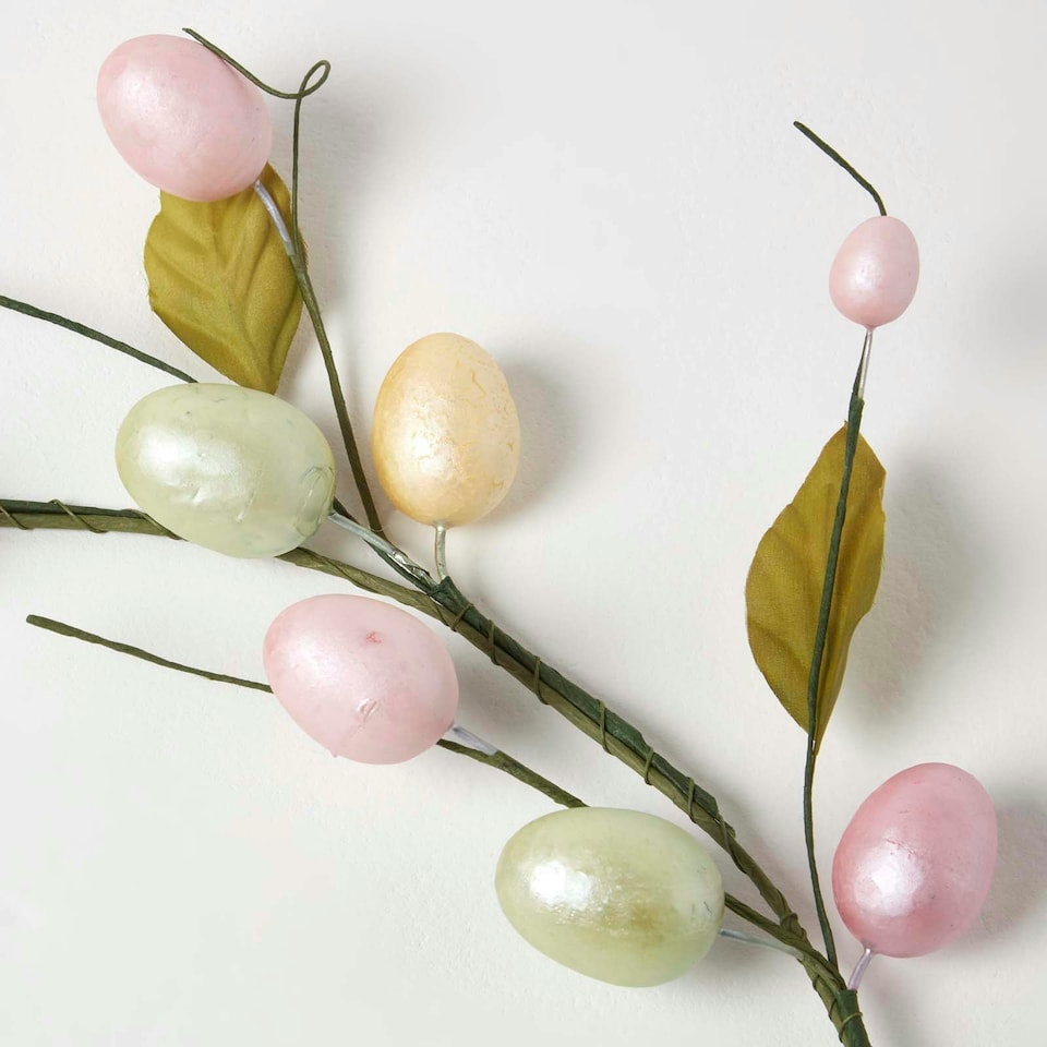 image 1 of Homescapes Easter Egg Garland, Handmade
