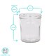 image 3 of Argon Tableware Glass Jam Jars - 310ml - Pack of 6