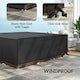 image 5 of Outsunny Large Garden Set Square Cover Outdoor Furniture Waterproof Resist Fade | Black | Black | 230cm x 230cm x 70cm