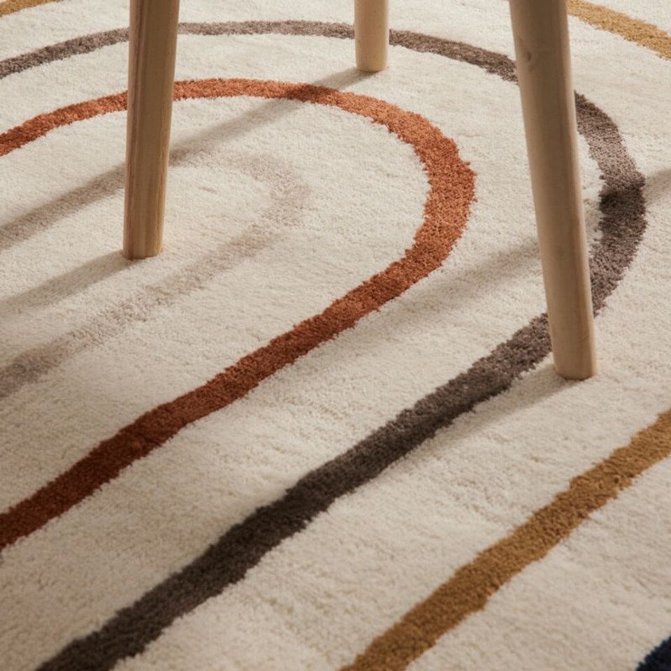 image 1 of The Rugs Adventures Kids Rainbow Polypropylene Short Pile Floor Rug and Runner