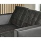 image 4 of Furniturebox Jolene 2 Seater Velvet Dark Grey Sofa