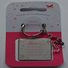 Sister Keyring words of Endearment