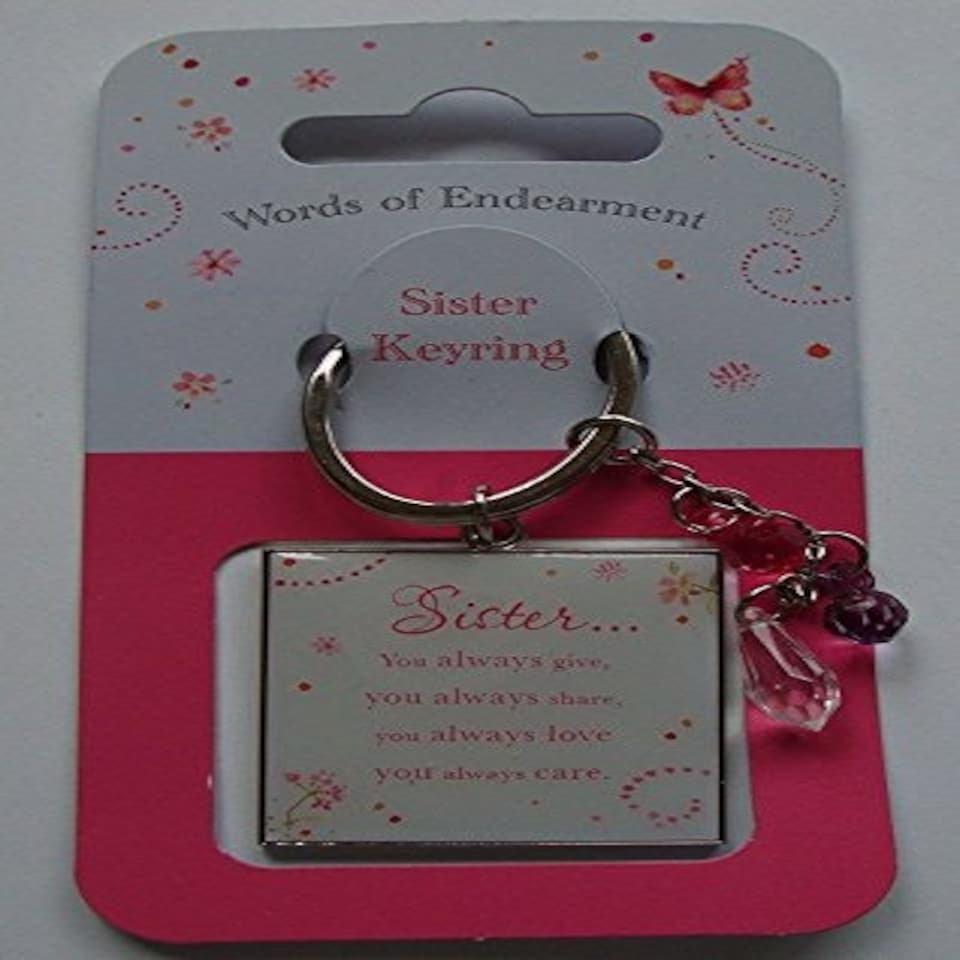 image 1 of Sister Keyring words of Endearment