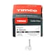 image 3 of Timco - Round Cable Clips - White (Size To fit 4.5mm - 100 Pieces)