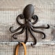 image 5 of Cast Iron Octopus Shaped Wall Hook Rack with 2 Hooks