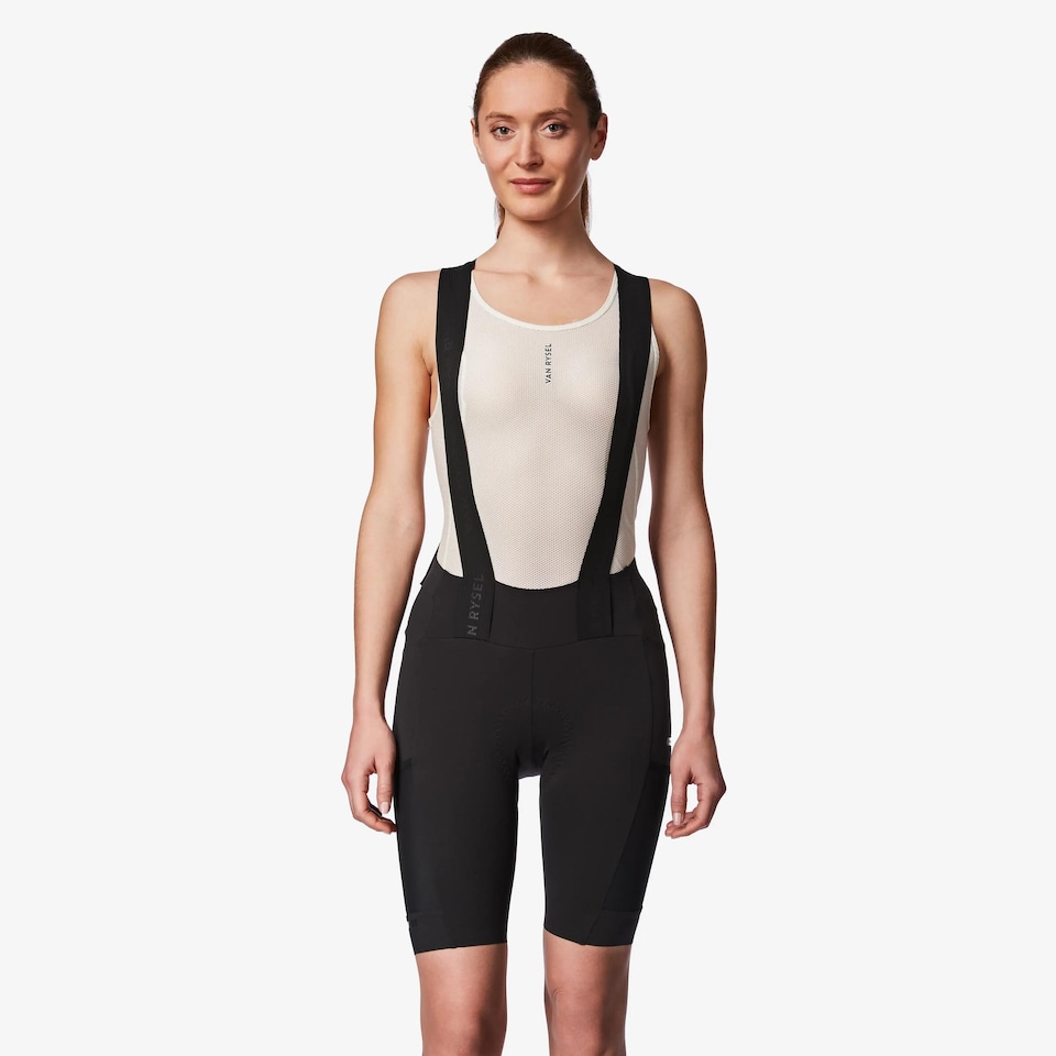 image 1 of Decathlon Women's long distance road cycling shorts, EDR Ultra black