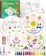 image 1 of Beginner Embroidery Kit (4 Pack) for Adults, Learn 33 Stitches with Easy DIY Video Tutorials, Coloured Design Patterns (AZA100)