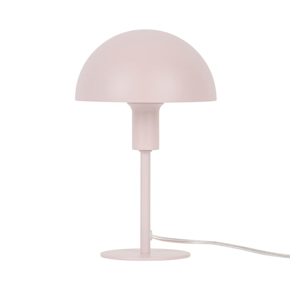 image 1 of Nordlux Ellen Indoor Table Lamp Pink Metal E14 Dome Shade - Mains Powered, IP20 | Pink | Dustrose