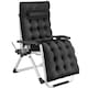 image 1 of Sun Lounger Cloud - folding, adjustable backrest and footrest | Black | black | One Size | 1
