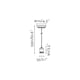image 3 of Art 1 Light Ceiling Pendant Antique Brass, E27