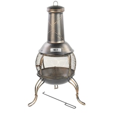 KCT Classical Chiminea Outdoor Garden Log Burner for BBQs Camping