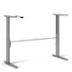 image 9 of Prima Desk 150cm in White with Height Adjustable Legs with Electric Control in Silver Grey Steel