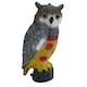 image 3 of Twin Pack Pond Decoy Realistic Owl And Heron Pest Deterrent Scarer Koi Carp Fish