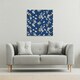 image 2 of Blue & Yellow Bunches (Canvas Print) 61 x 61 x 4cm