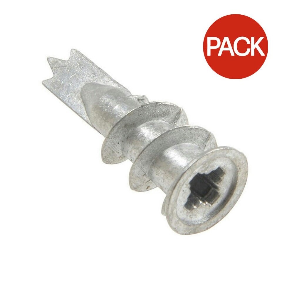 Rawlplug Self Drill Fixing For Plasterboard With Screws (Pack Of 50) - Silver - One Size