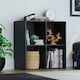 image 2 of Vida Designs Durham 2x2 Cube Storage Bookcase Display Unit, Black