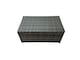 image 2 of Fimous Patio Sofa Oblong Coffee Table Set Rattan Garden Furniture Set with Chair Side Table Dark Grey Mixed