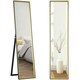 image 6 of HOMCOM Full Length Mirror Wall Mount Leaning Standing Mirror, Black