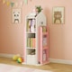 image 4 of Neo House Shaped 360° Rotating Kid's Children's Freestanding Bookshelf | Blue | Blue