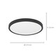 image 4 of EGLO Fueva 6 Ultra-Slim Surface-Mounted Black Round LED Ceiling Light WBS Black