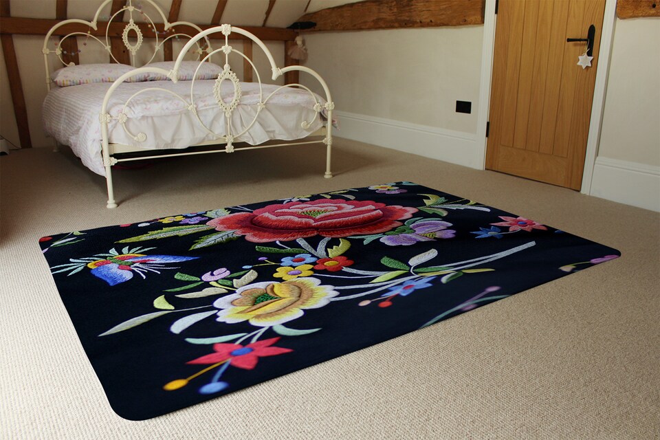 image 1 of Vibrant Flowers Rug | Multi