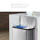 image 6 of Simplehuman 46L Rectangular Recycling Kitchen Pedal Bin, Brushed Stainless Steel