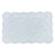image 1 of Gracie Floral Jacquard Scalloped Bath Mat