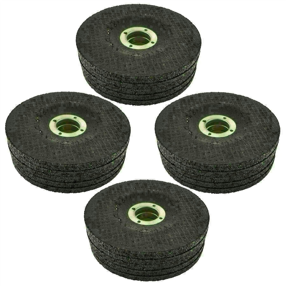 image 1 of 20pc Metal Grinding Angle Grinder Disc 115mm (4-1/2") Depressed Centre TE786